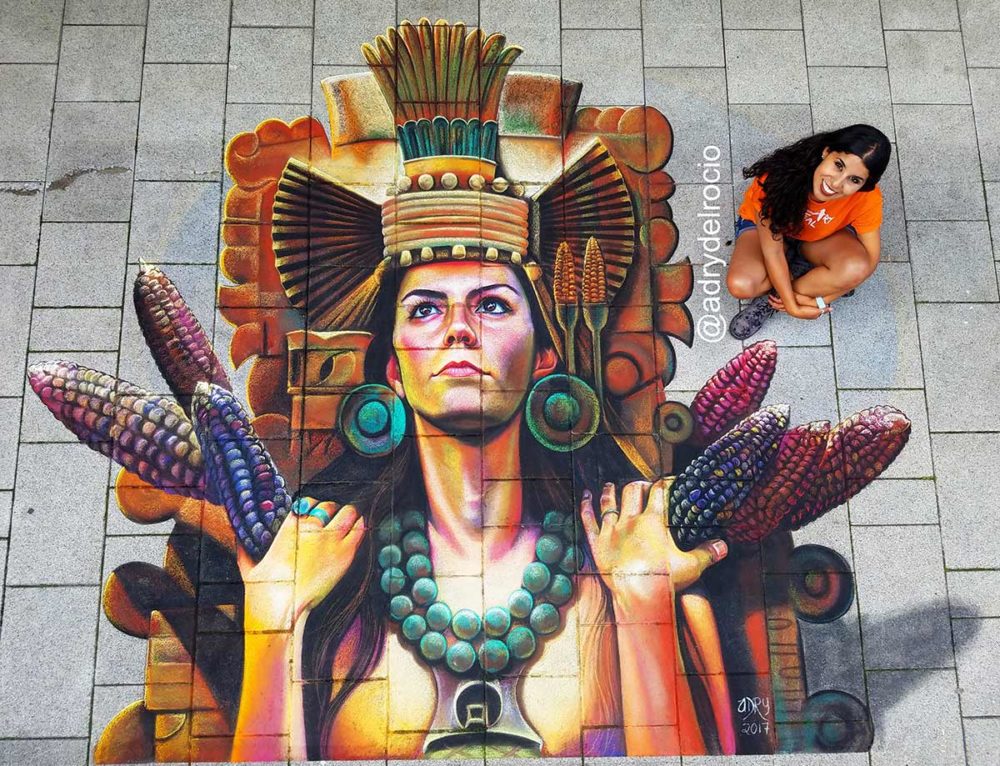 Street Art at Bucerías Art Walk Festival 2011, Nayarit, Mexico Adry