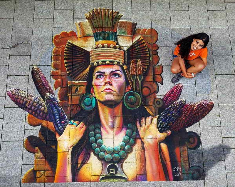2d-streetpainting-2d-street-art-urban-art-madonnara-madonnari-streetartist-arte-urbano-anamorfico-arte-adry-del-rocio-centeocihuatl-conmigo