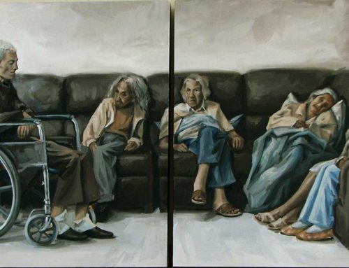 Oil Painting «Waiting room»