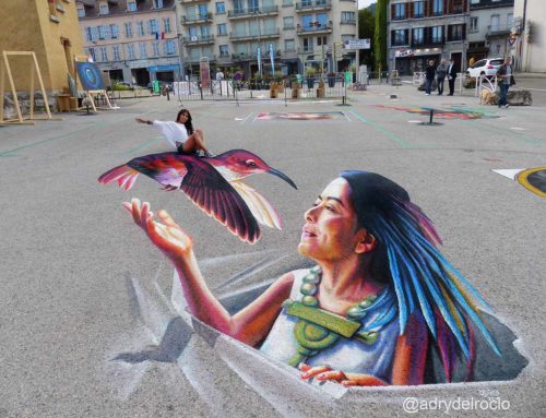 3D Streetpainting at Art in Haut Bugey in Oyonnax, France