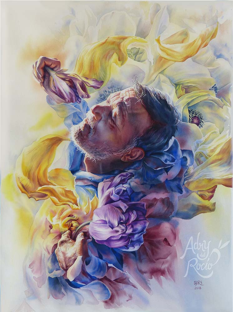 boleto Esmerado Ambicioso Watercolor Painting "Breath" – Adry del Rocio