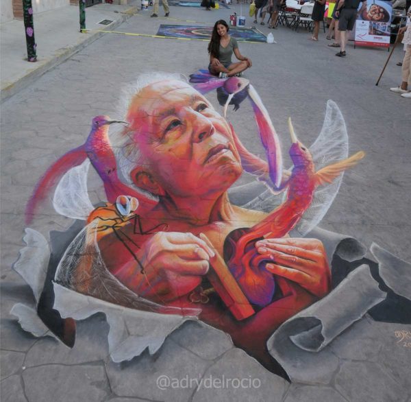 3D streetpainting at Bucerías Street Festival 2019, México Adry del Rocio