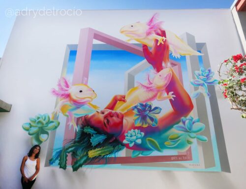 3D Mural «Floating in Pink» / «Flotando en Rosa»